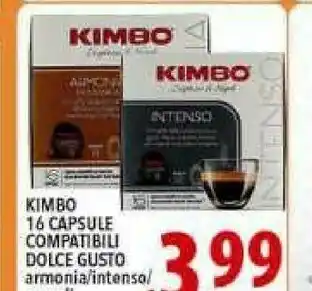 Iper Triscount Kimbo Cialde caffè offerta