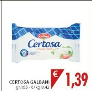 Mercatò Galbani Certosa 165 G(ml) offerta