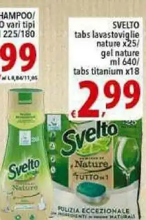 Iper Triscount Svelto Detersivo lavastoviglie offerta