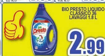 Gros Presto Detersivo lavatrice offerta