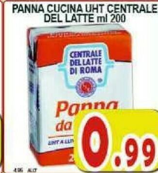 Gros Centrale del latte di roma Panna offerta