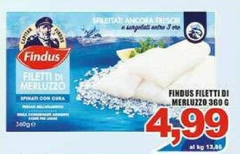 Gros Findus Filetti di merluzzo offerta