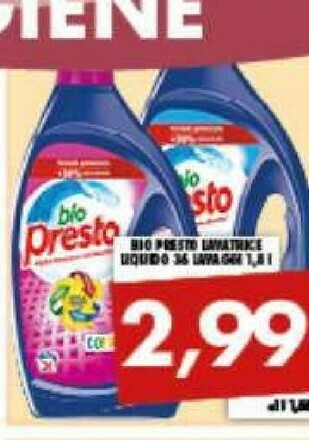 Gros Detersivo lavatrice offerta
