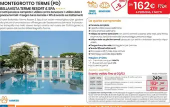 Eurospin MONTEGROTTO TERME (PD) BELLAVISTA TERME RESORT & SPA offerta