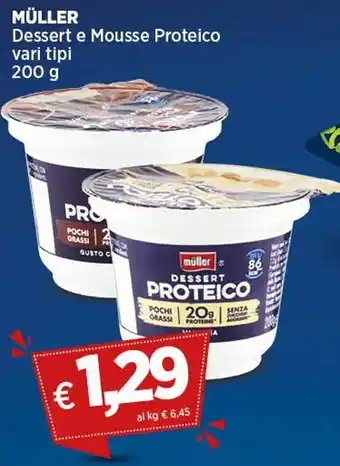 Coop MÜLLER Dessert e Mousse Proteico vari tipi 200 g offerta