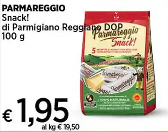 Coop PARMAREGGIO Snack! di Parmigiano Reggiano DOP 100 g offerta