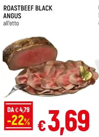 ROASTBEEF BLACK ANGUS all'etto
