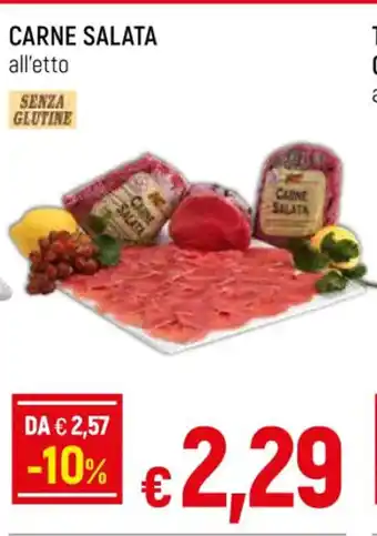 Famila Superstore CARNE SALATA all'etto offerta