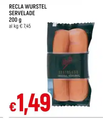 RECLA WURSTEL SERVELADE 200 g