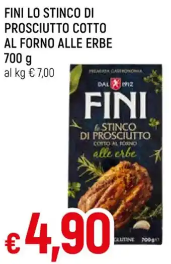 Famila Superstore FINI LO STINCO DI PROSCIUTTO COTTO AL FORNO ALLE ERBE 700 g offerta