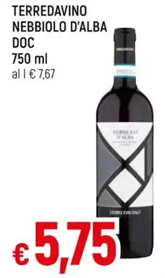 Famila Superstore TERREDAVINO NEBBIOLO D'ALBA DOC 750 ml offerta