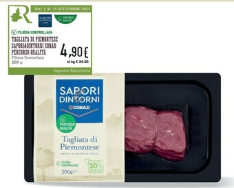Conad Sapori Conad & Dintorni Tagliata Di Piemontese Percorso Qualita offerta