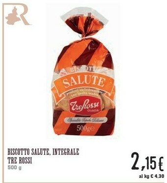 Conad Tre Rossi Ovada - Biscotti Salute 500 G(ml) offerta