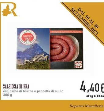 Conad Salsiccia Di Bra offerta