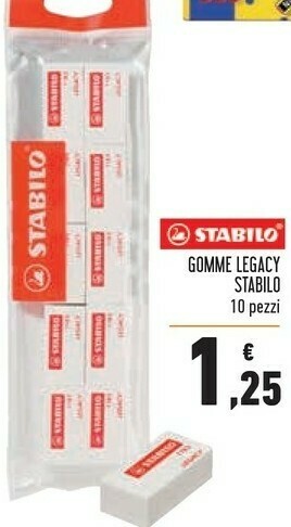 Conad Superstore Stabilo Ecopack 10 Legacy Gomme offerta