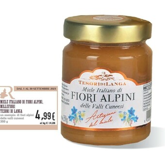 Conad Tesori Di Langa Miele Italiano Di Fiori Alpini Millefiori offerta