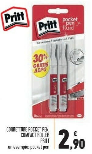 Conad Superstore Pritt Correttore Pocket Pen Compact Roller offerta