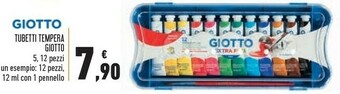 Conad Superstore Giotto 352014 Colore A Tempera Verde 12 Ml offerta