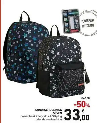 Conad Seven Zaino Ischoolpack offerta