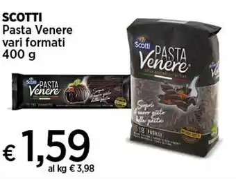 Coop SCOTTI Pasta Venere vari formati 400 g offerta