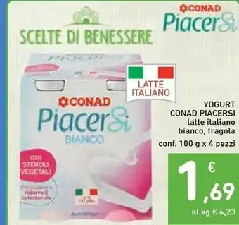 Conad Conad Yogurt Piacersi Latte Italiano Bianco offerta