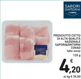 Conad Sapori & Dintorni Conad Prosciutto Cotto Di Alta Qualita Nazionale offerta