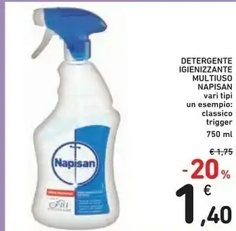 Conad Napisan Detergente Igienizzante Multiuso 750ml offerta