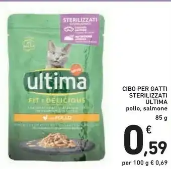 Conad Ultima Cibo Per Gatti Con Salmone 85g offerta