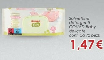 Conad Conad Salviettine Detergenti Baby offerta