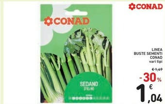 Conad Conad Linea Buste Sementi offerta