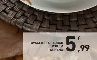 Conad Tognana porcellane Tovaglietta Baobab offerta