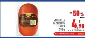 Conad Felsineo Mortadella La Sciccosa offerta