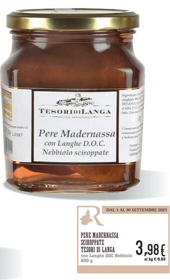 Conad Tesori Di Langa Pere Madernassa Sciroppate offerta