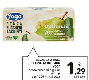 Conad Yoga Bevanda A Base Di Frutta Optimum offerta