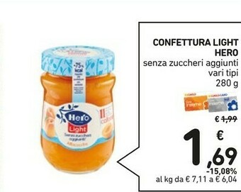 Conad Hero Confettura Light offerta