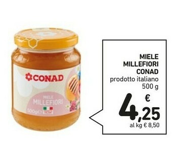 Conad Conad - Miele Millefiori 500 g(ml) offerta