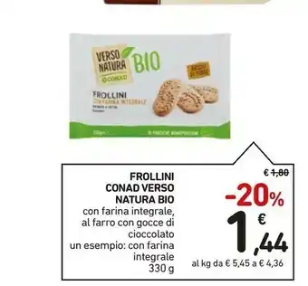 Conad Frollini Verso Natura Bio offerta