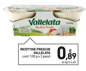 Conad Vallelata Ricottine Fresche offerta