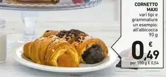 Conad Cornetto Maxi All'albicocca 90g offerta