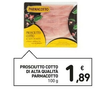 Conad Parmacotto Prosciutto Cotto Di Alta Qualità 100 G(ml) offerta