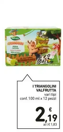 Conad Valfrutta I Triangolini Pera Succo E Polpa 1200 G(ml) offerta