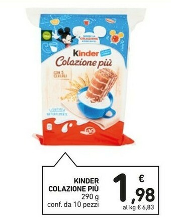 Conad Ferrero Kinder Colazione Più 290 G(ml) offerta