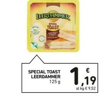 Conad Leerdammer Special Toast 125 G(ml) offerta
