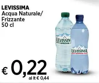 Coop LEVISSIMA Acqua Naturale/ Frizzante 50 cl offerta