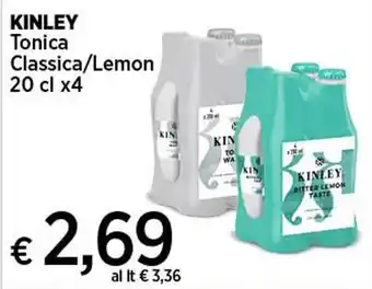 Coop KINLEY Tonica Classica/Lemon 20 cl x4 offerta