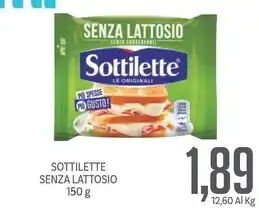 Supermercati Piccolo Sottilette senza lattosio offerta