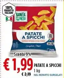 Todis Bontà dell'orto patate a spicchi offerta