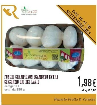 Conad Superstore Consorzio Ori Del Lazio Funghi Champignon Sgambato Extra offerta