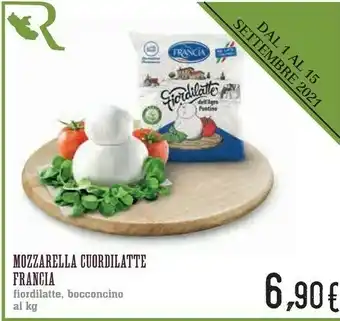 Conad Francia - Mozzarelle Cuor Di Latte 1000 G(ml) offerta