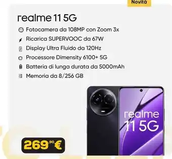 Euronics Realme 115g offerta